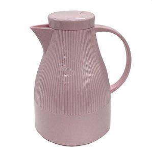 Garrafa Térmica em Plástico 1L L19,5xP16xA24,5cm Cor Rosa Claro Dynasty Lummiere