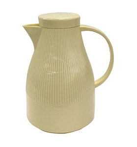 Garrafa Térmica em Plástico 1L L19,5xP16xA24,5cm Cor Amarela Dynasty Lummiere