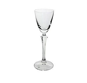 Jogo de 6 Taças Para Licor Elizabeth em Cristal Ecológico 70ml A19cm