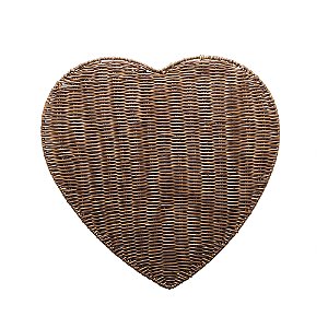 Lugar Americano Coração Marrom Mesclado