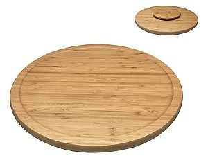 Tábua de Bambu c/ Base Giratória