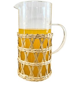 Jarra de Vidro c/ Sisal Braided 1,3L