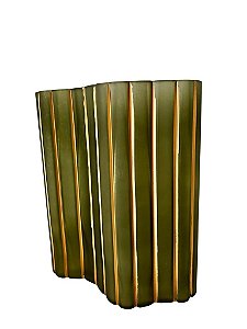 Vaso Dedorativo Vidro (Verde) 26,5X21,5X12,5cm