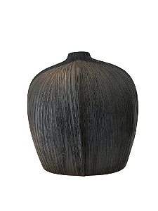Vaso Decorativo Ceramica Preto - P