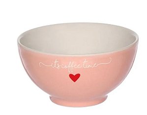 Kit 6 Bowls L'Amour em Porcelana Rosa 440ml - Hauskraft