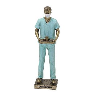 Escultura  Profissões Enfermerio De Resina  8X7X25CM - Mabruk