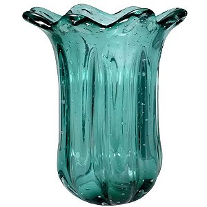 Vaso Murano Everest P Verde Esmeralda - 20 cm