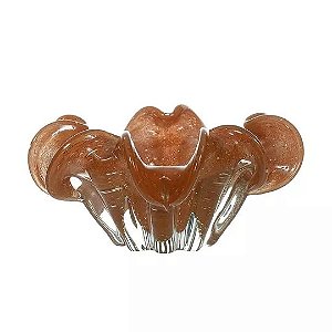 Vaso Decorativo Vidro Marrom 10cm