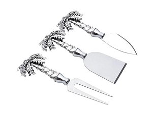 Cj 3pcs p/ Queijo de Zamac Palmeira