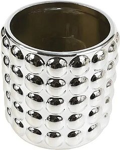 Vaso Decoração para Casa Ornamento Porcelana 15x14x14cm