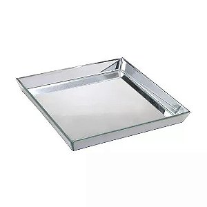 Bandeja Decorativa Espelhada 41x41cm - Mabruk