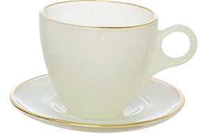 Cj 4 Xícaras c/ Pires 170ml Matte Cristal