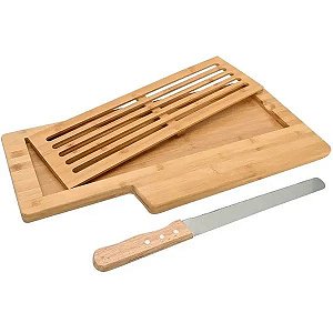 Tábua para Pães Migalheira com faca Ecokitchen