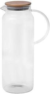Jarra de Vidro c/ Tampa de Bambu 2L