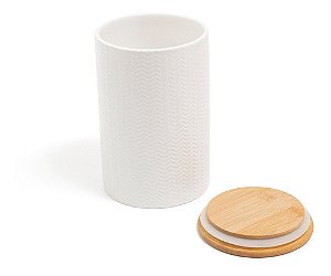 Pote Zig Zag Dolomita c/ Tampa de Bambu 1,5L
