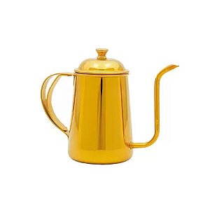 Bule Bico Fino Inox Golden - 700ml