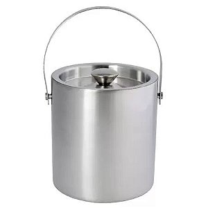 Balde de Gelo Inox Parede Dupla - 1,6L