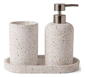 Kit em Cimento para Banheiro - 3pçs
