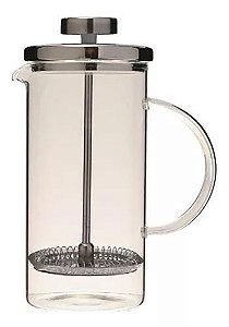 Cafeteira Prensa Francesa Vidro Tampa Inox - 350ml