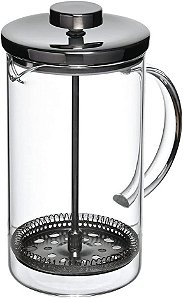 Cafeteira Prensa Francesa Vidro Tampa Inox - 600ml