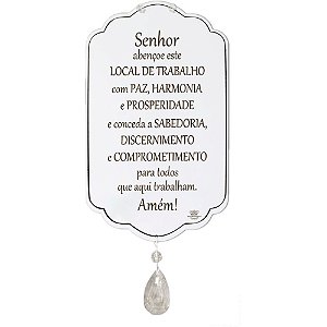 Móbile de Parede Oração do Trabalho 24,5x14,5