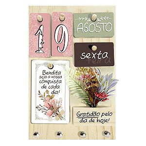 Calendário Permanente Bendita Seja a Nossa...Florescer 23x15
