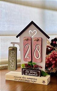 Calendário Permanente as Flores de Amanhã...Florescer 24x17x4,5