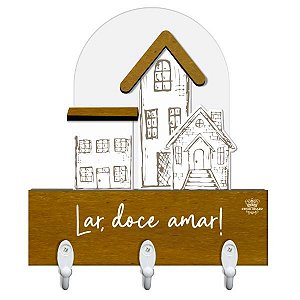 Gancheira Lar Doce Amor...Aurora 20x16