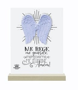 Enfeite de Mesa com Aplique Asas Me Rege