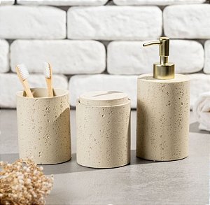 Kit Banheiro Poliresina 3PCS
