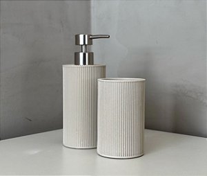 Kit Banheiro Poliresina 2pcs