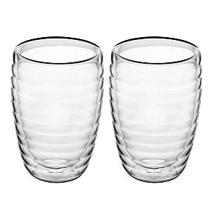 Copo Parede Dupla Wolff Transparente