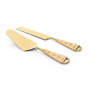 Conjunto Talheres Bolo 2 Peças Garbo Rattan