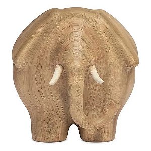 Escultura Elefante em Polirresina Decorativa Mart