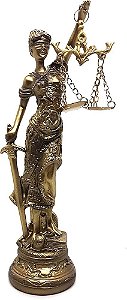 Estatueta Dama da Justiça Decorativa