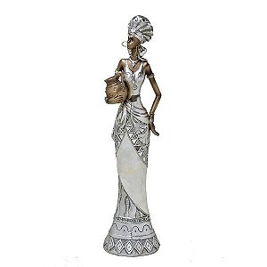 Estatueta Africana Decorativa Elegante