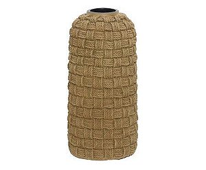 Vaso Decorativo Texturizado Marrom