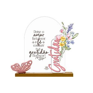 Plaquinha Gratidão Zenir Disarz Decorativa