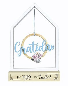 Plaquinha Gratidão Decorativa para Festas