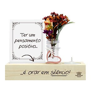 Plaquinha Orar em Silêncio para Decoração
