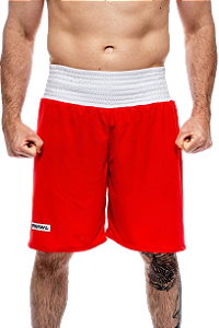 Bermuda boxe olímpico masculina vermelha