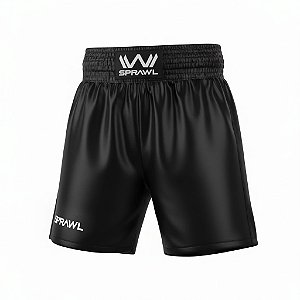 Calção de boxe profissional preto
