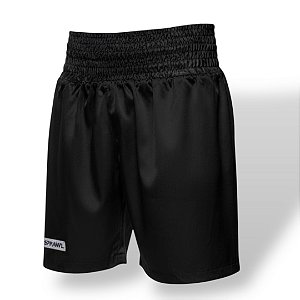 Calção de boxe profissional preto