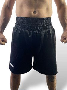 Calção de boxe profissional preto