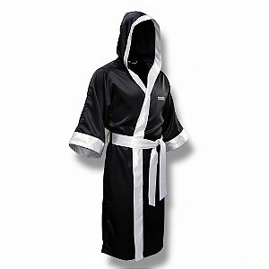 Boxing robe preto com branco