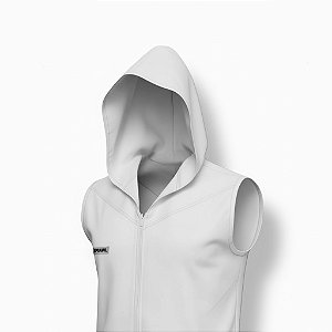 Colete Lutador Capuz - branco