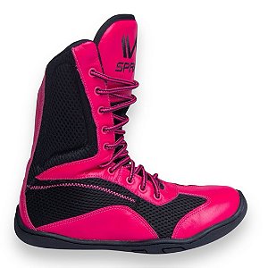 Sapatilha boxe preto e pink - linha Footwork