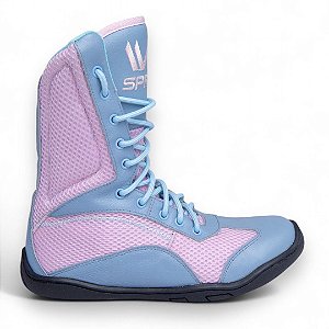 Sapatilha boxe azul e rosa bebê - linha Footwork