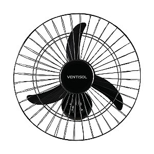 Ventilador Osc de Parede 50cm New 130W Preto Ventisol 127V