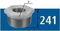 BUCHA DE REDUÇÃO BSP - GALVANIZADO    1"  X   3/8"